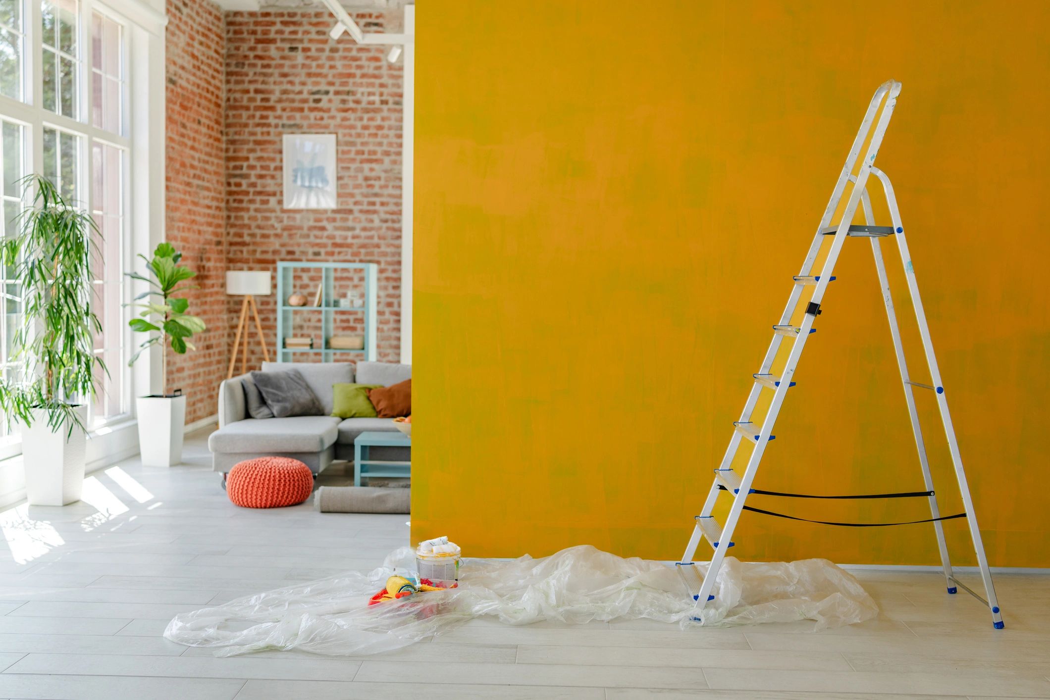 Interior home improvement workspace